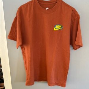 Nike Burnt Orange Tee with Vibrant Logo